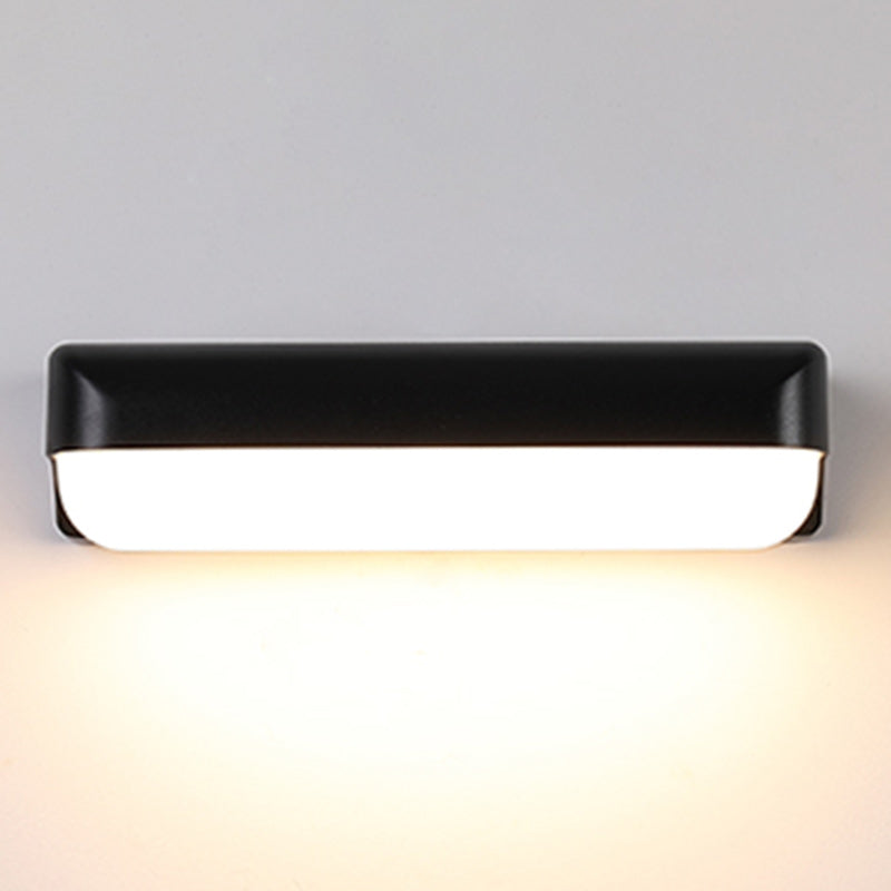 モダンアールデコ防水シリンダーアルミPC LED壁取り付け用燭台ランプ屋外パティオ用
