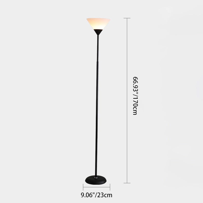 Contemporary Nordic Iron Acrylic Lampshade 1/2 - Light Standing Floor Lamp For Living Room