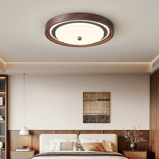 寝室用コンテンポラリースカンジナビアラウンドハードウェアPC LEDフラッシュマウントシーリングライト