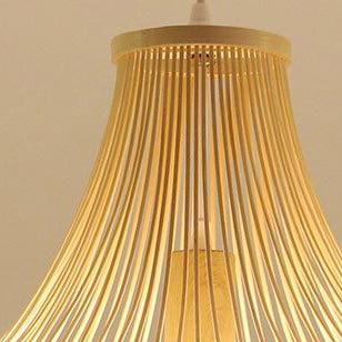 Traditional Chinese Bamboo Weaving 1 - Light Pendant Light For Dining Room