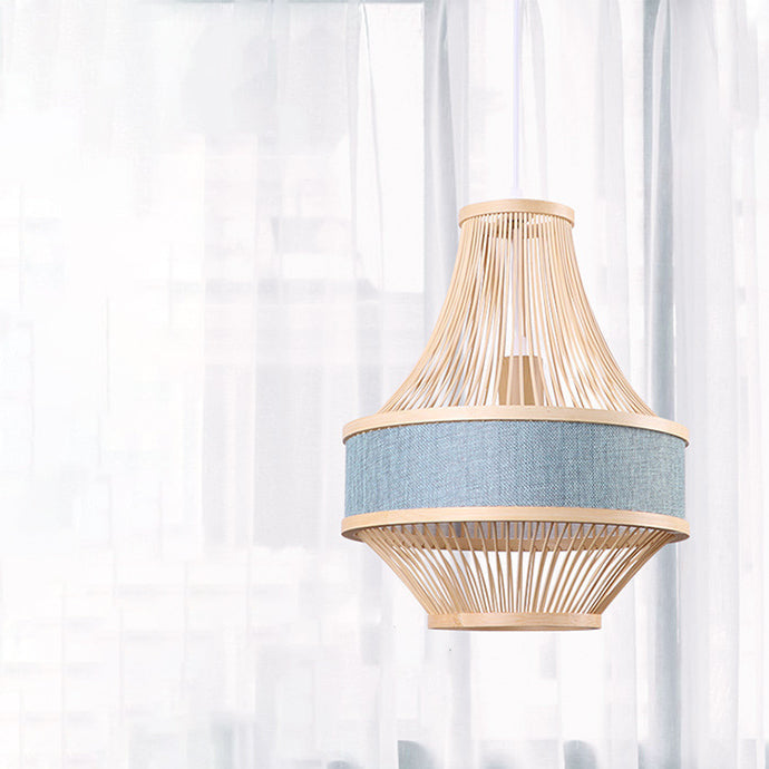 Traditional Chinese Bamboo Weaving 1 - Light Pendant Light For Dining Room