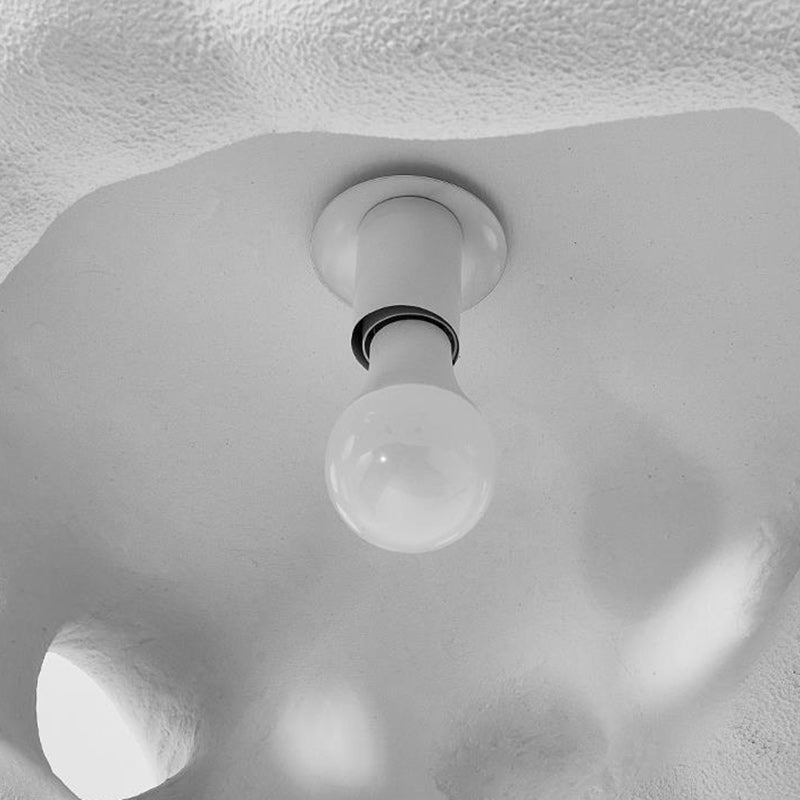 Contemporary Scandinavian Holes Full Polystyrene 1 - Light Chandelier For Dining Room