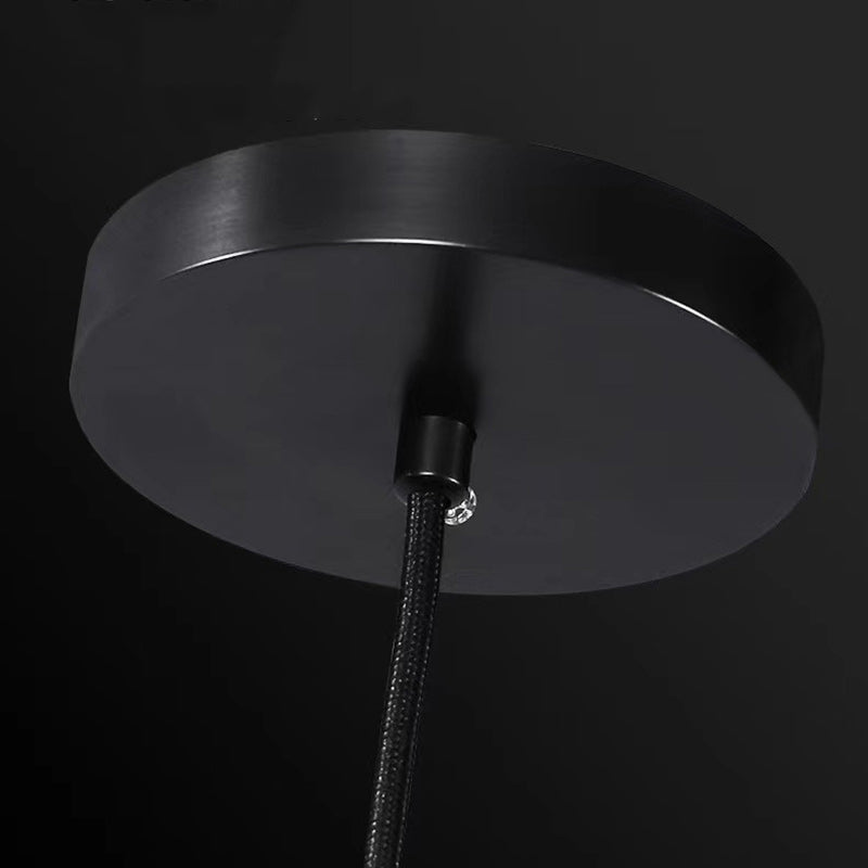 Modern Luxury Full Copper Crystal Lampshade 1 - Light Pendant Light For Dining Room
