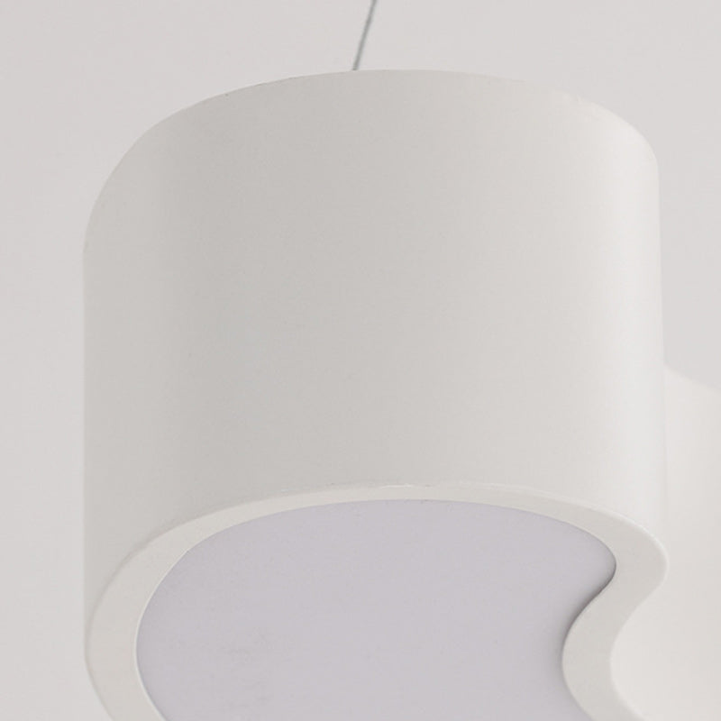 Modern Simplicity Dome Geometry Iron Acrylic Lampshade LED Chandelier For Office