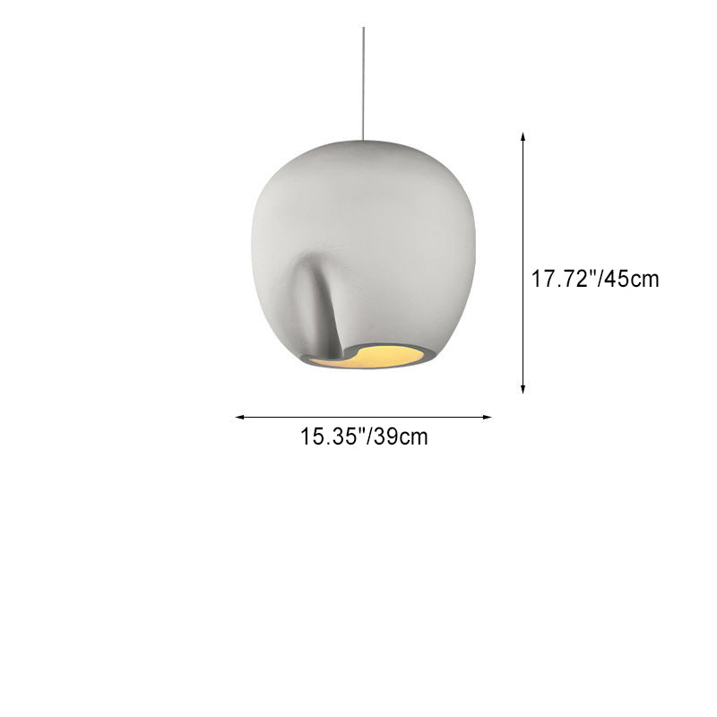 現代的なスカンジナビアの不規則な円筒形のフルポリスチレン1灯ペンダントライトダイニングルーム用