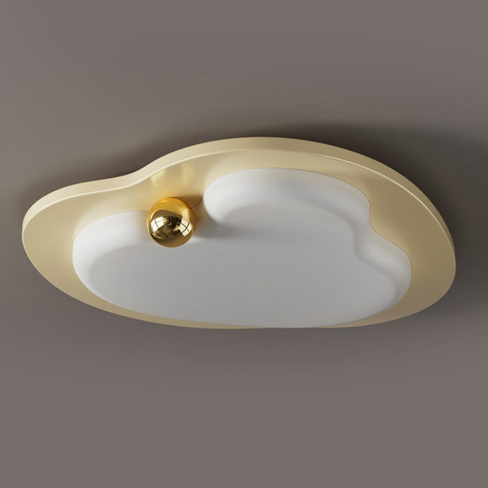 Contemporary Creative Heart Shape Acrylic Iron Lampshade LED Flush Mount Ceiling Light For Bedroom