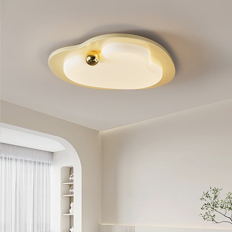 Contemporary Creative Heart Shape Acrylic Iron Lampshade LED Flush Mount Ceiling Light For Bedroom