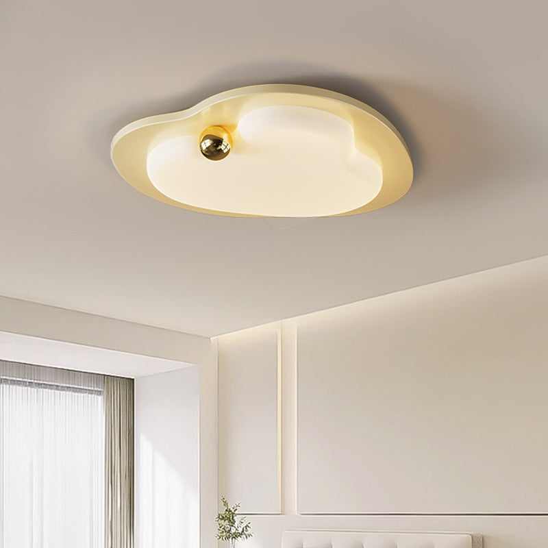 Contemporary Creative Heart Shape Acrylic Iron Lampshade LED Flush Mount Ceiling Light For Bedroom