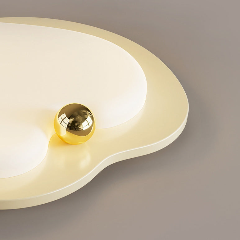 Contemporary Creative Heart Shape Acrylic Iron Lampshade LED Flush Mount Ceiling Light For Bedroom