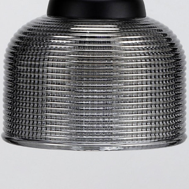 Contemporary Nordic Round Iron Base Semicircular Glass Lampshade 1 - Light Melting Wax Table Lamp For Bedroom