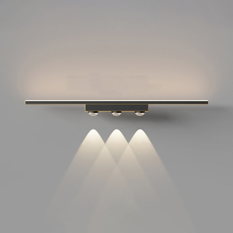 Contemporary Scandinavian Acrylic Brass LED Wall Sconce Lamp For Living Room
