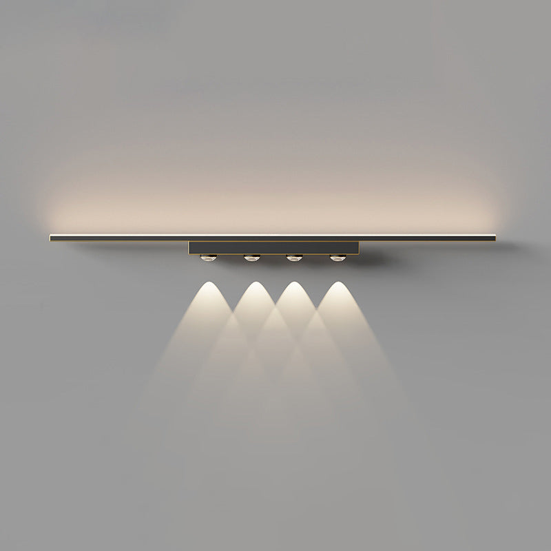 Contemporary Scandinavian Acrylic Brass LED Wall Sconce Lamp For Living Room
