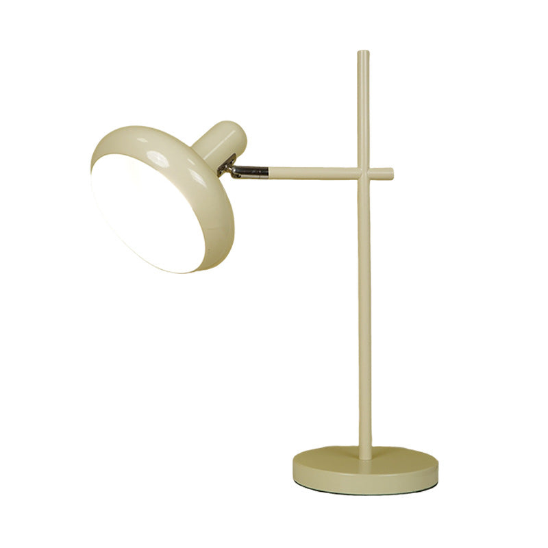 Contemporary Nordic Round Iron Lampshade 1 - Light Table Lamp For Bedroom