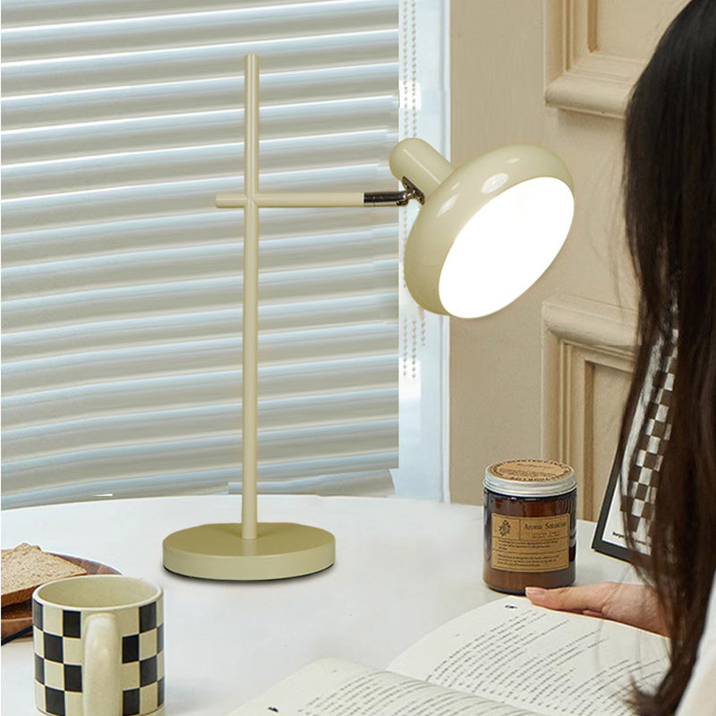 Contemporary Nordic Round Iron Lampshade 1 - Light Table Lamp For Bedroom