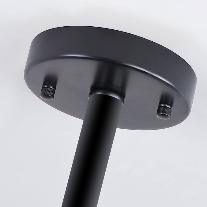 ثريا عصرية بتصميم قبة نورديك على شكل قضيب منحني أسطواني زجاجي مع عاكس ضوء من الحديد والكريستال مقاس 3/6/8/10 بوصة لغرفة المعيشة