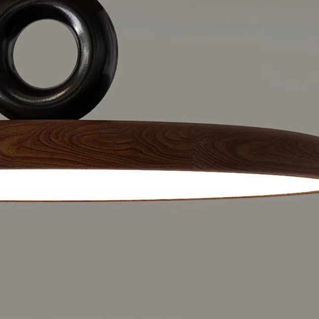 Contemporary Retro Dome Round Iron Acrylic LED Flush Mount Ceiling Light For Bedroom