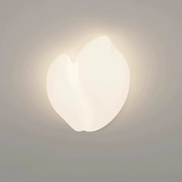 Contemporary Creative Cloud Pentagram Leaf Hardware PE LED Flush Mount Ceiling Light For Bedroom