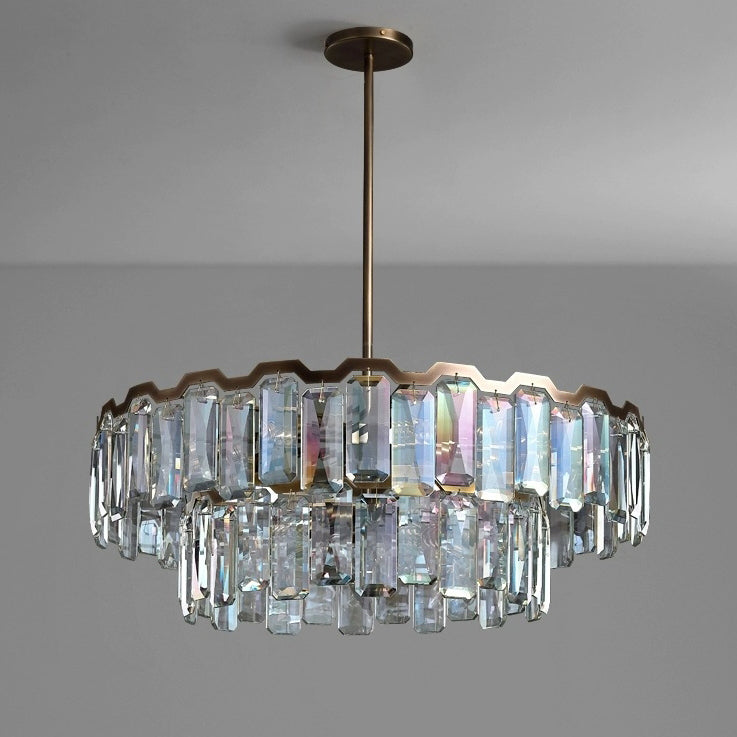 Modern Luxury Dome Round Hardware Crystal 5/6/8+5 - Light Chandelier For Living Room