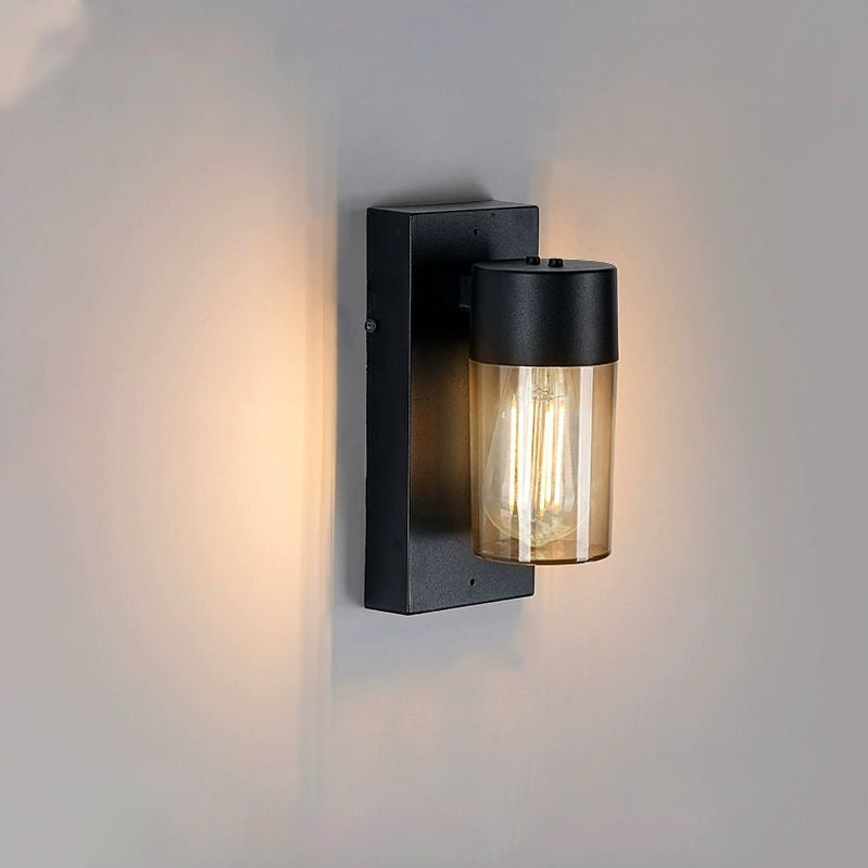 Modern Simplicity Aluminum PC Cage Shape 1-Light Wall Sconce Lamp For Garden
