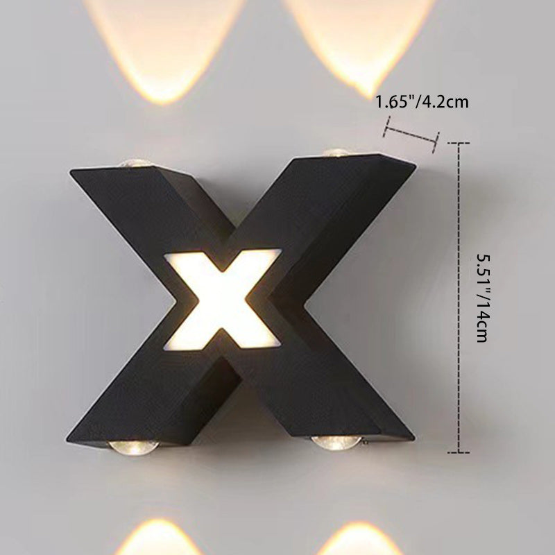 Modern Simplicity Geometry Waterproof Aluminum LED Wall Sconce Lamp For Outdoor Patio