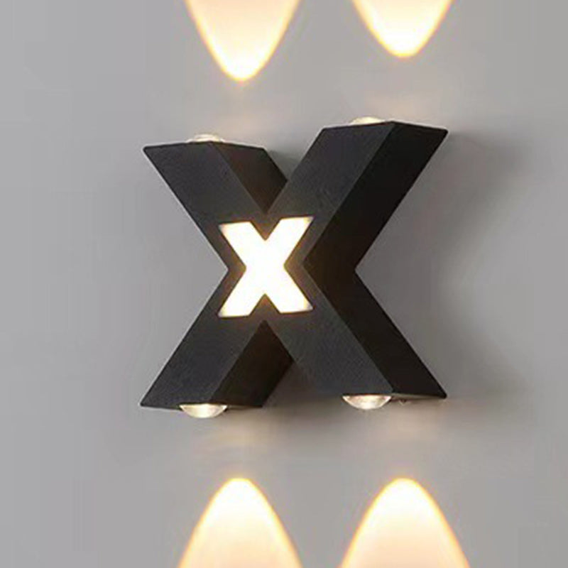 Modern Simplicity Geometry Waterproof Aluminum LED Wall Sconce Lamp For Outdoor Patio