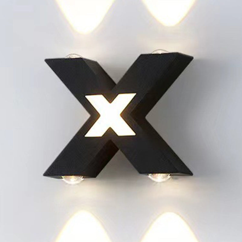 Modern Simplicity Geometry Waterproof Aluminum LED Wall Sconce Lamp For Outdoor Patio