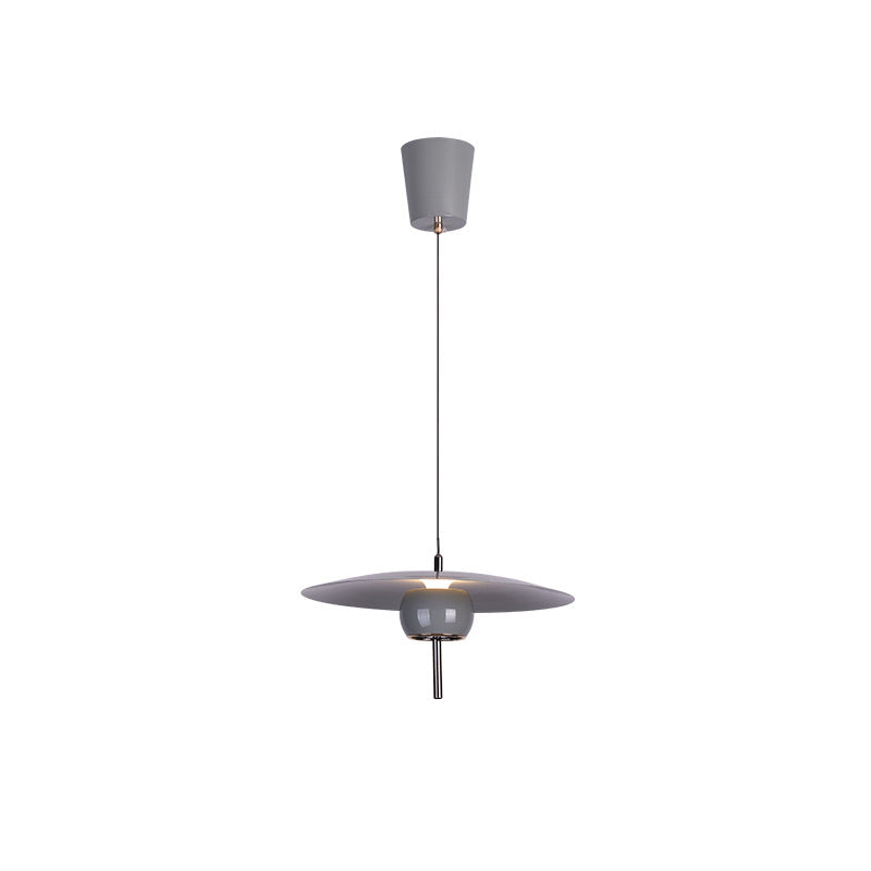 Contemporary Scandinavian Frisbee Aluminum Iron Lampshade LED Pendant Light For Dining Room