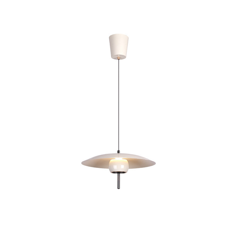 Contemporary Scandinavian Frisbee Aluminum Iron Lampshade LED Pendant Light For Dining Room