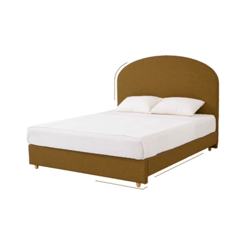 Removable Covers Beech Wood Bed Frame - Retro Customizable & Eco-Friendly Bed