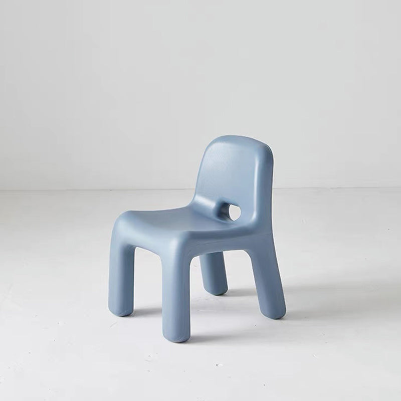 Contemporary Scandinavian Kids Square Starry Sky PE Low Chair Backrest Armless For Study