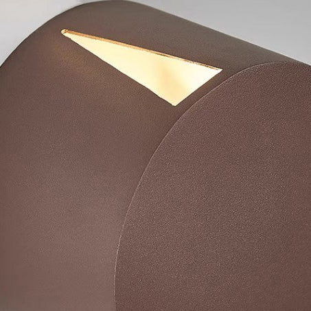 Modern Minimalist Aluminum Round Triangular Beam LED Wall Sconce Lamp For Hallway