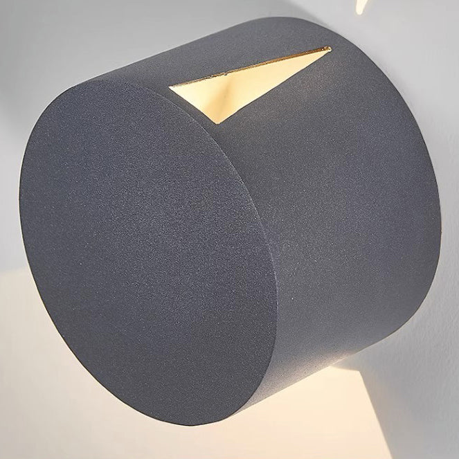 Modern Minimalist Aluminum Round Triangular Beam LED Wall Sconce Lamp For Hallway
