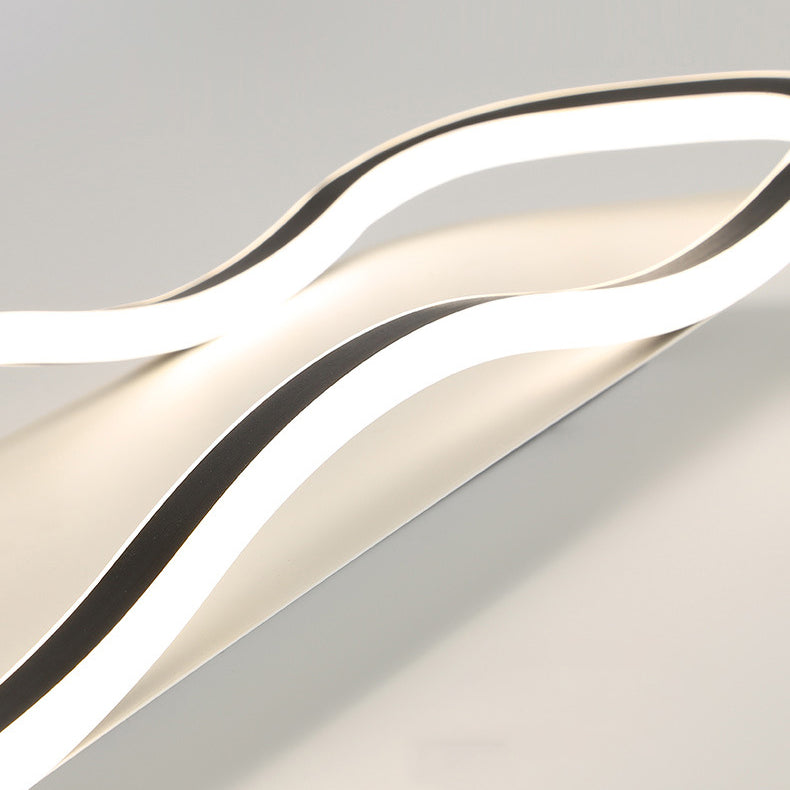 Modern Minimalist Rectangle Iron Silicone LED Flush Mount Celling Light For Hallway
