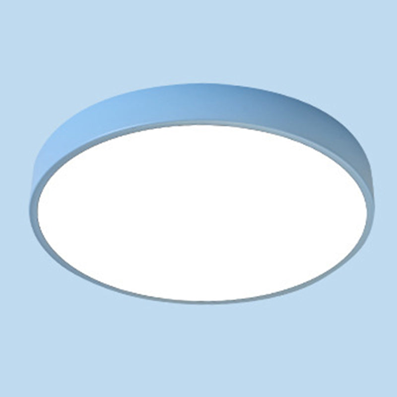 Modern Simplicity Round Acrylic Iron LED Flush Mount Ceiling Light For Living Room