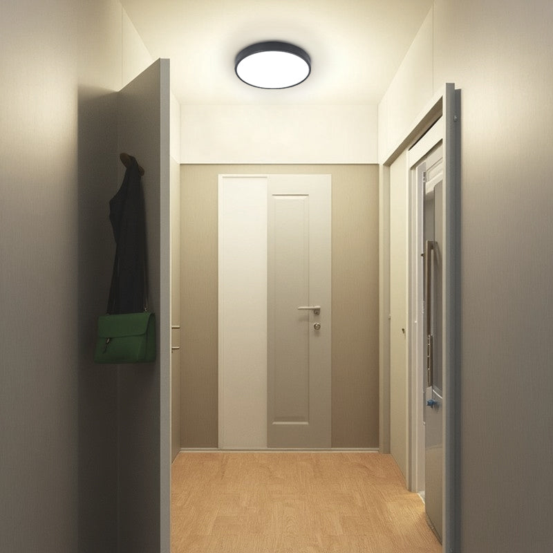 Modern Simplicity Round Acrylic Iron LED Flush Mount Ceiling Light For Living Room
