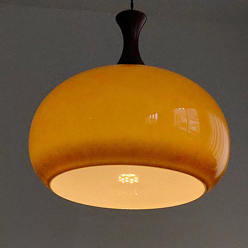 ثريا جزيرة زجاجية خشبية تقليدية يابانية بنصف ضوء لغرفة الطعام