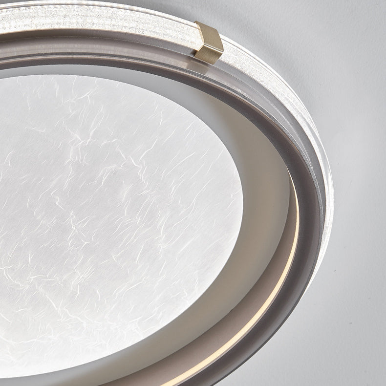 Modern Simplicity Round Circular Ring Aluminum Acrylic LED Flush Mount Ceiling Light For Bedroom