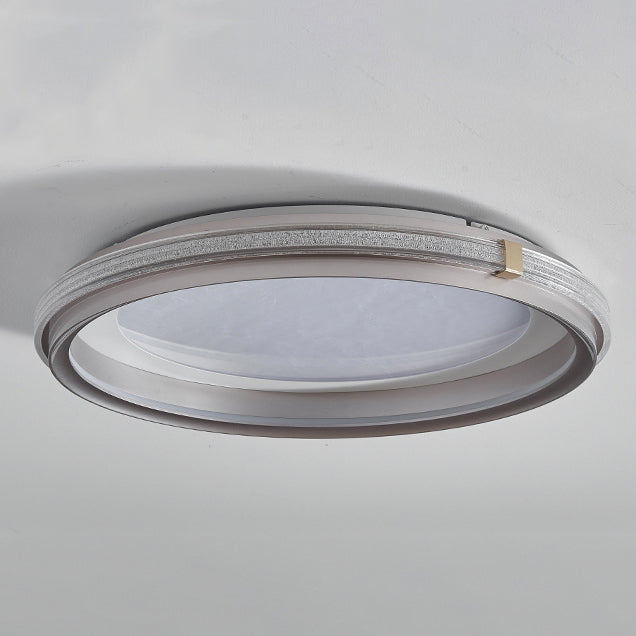 Modern Simplicity Round Circular Ring Aluminum Acrylic LED Flush Mount Ceiling Light For Bedroom