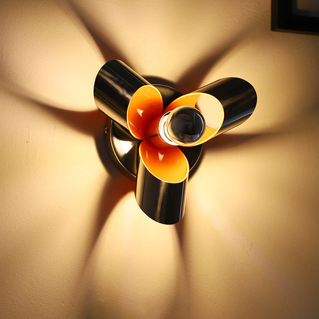 Contemporary Creative Iron Diamond & Round 1-Light Wall Sconce Lamp For Bedroom & Living Room