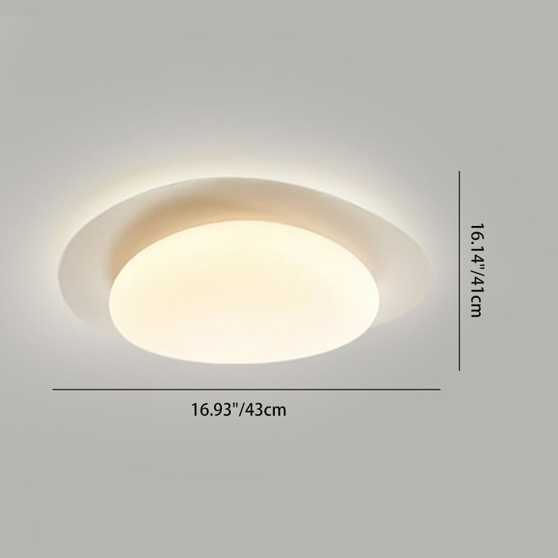 مصباح سقف LED دائري بتصميم عصري بسيط من الحديد والأكريليك لغرفة النوم وغرفة المعيشة