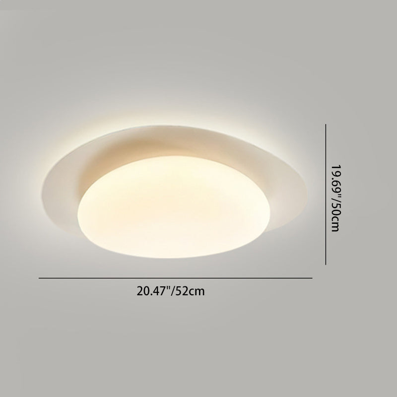 مصباح سقف LED دائري بتصميم عصري بسيط من الحديد والأكريليك لغرفة النوم وغرفة المعيشة