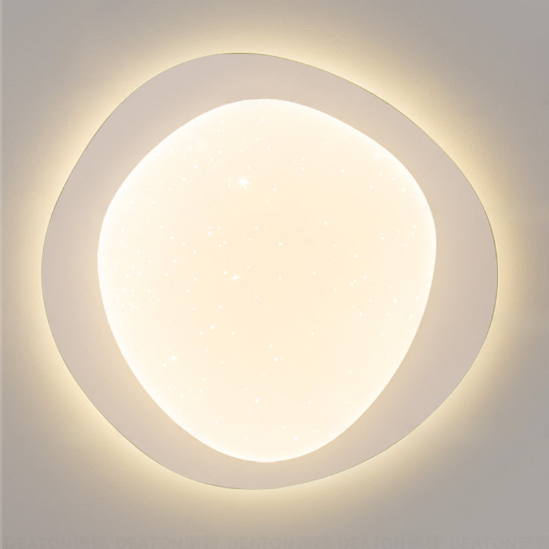 مصباح سقف LED دائري بتصميم عصري بسيط من الحديد والأكريليك لغرفة النوم وغرفة المعيشة