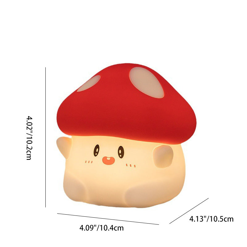 Contemporary Creative Silicone Mushroom LED Table Lamp For Bedroom