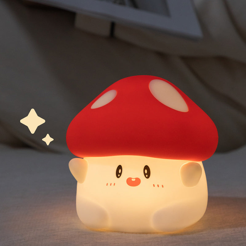 Contemporary Creative Silicone Mushroom LED Table Lamp For Bedroom