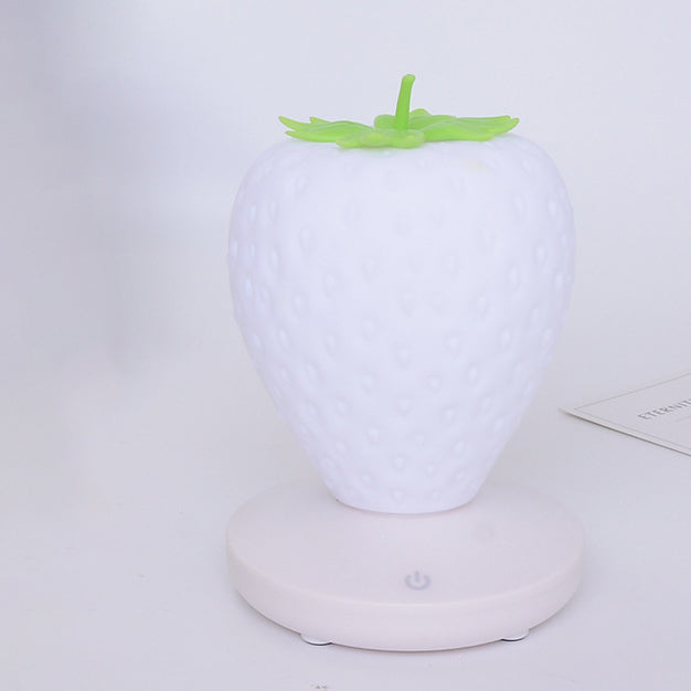 Contemporary Creative ABS & Silicone Strawberry LED Table Lamp Night Light For Bedroom