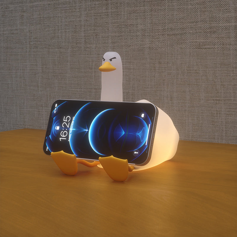 Contemporary Creative Silicone Duck LED Table Lamp Night Light For Bedroom