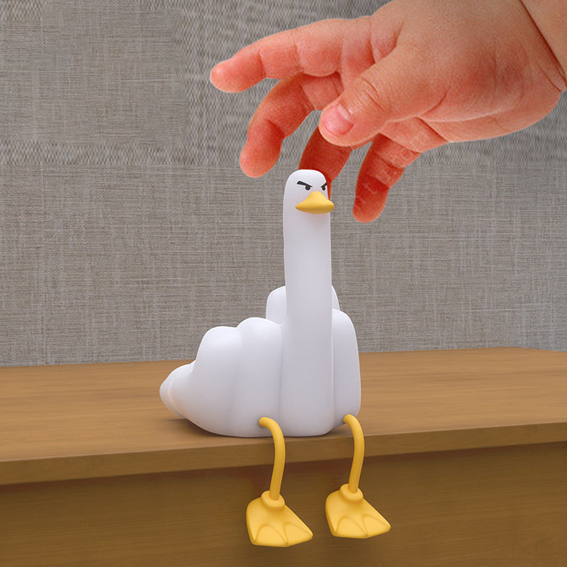 Contemporary Creative Silicone Duck LED Table Lamp Night Light For Bedroom
