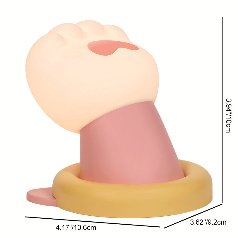 Contemporary Creative ABS Cat Paw LED Table Lamp Night Light For Bedroom