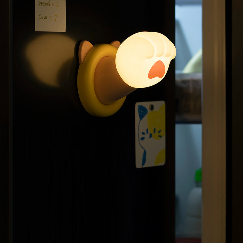 Contemporary Creative ABS Cat Paw LED Table Lamp Night Light For Bedroom