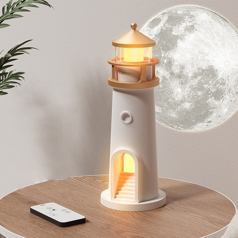Contemporary Creative ABS PC Moonlight Lighthouse LED Night Light Table Lamp For Bedroom